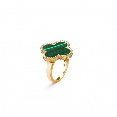 VAN CLEEF ARPELS MAGIC ALHAMBRA RING - YELLOW GOLD, MALACHITE  VCARO3AV00